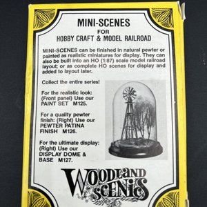 Woodland Scenics M101 Mini-Scene Unpainted Metal Kit - Abandoned Log Cabin